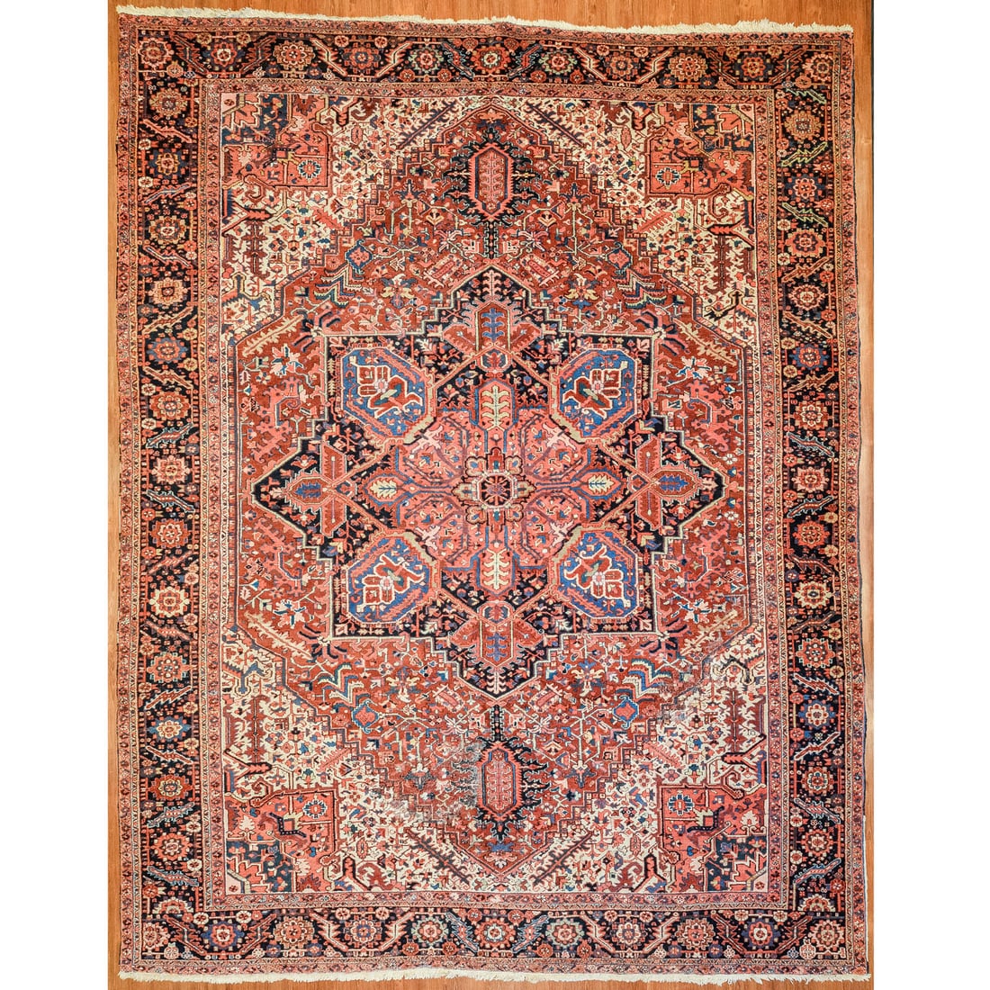 Semi-Antique Heriz Carpet, Persia, 11.3 x 14.6 (1 of 8)