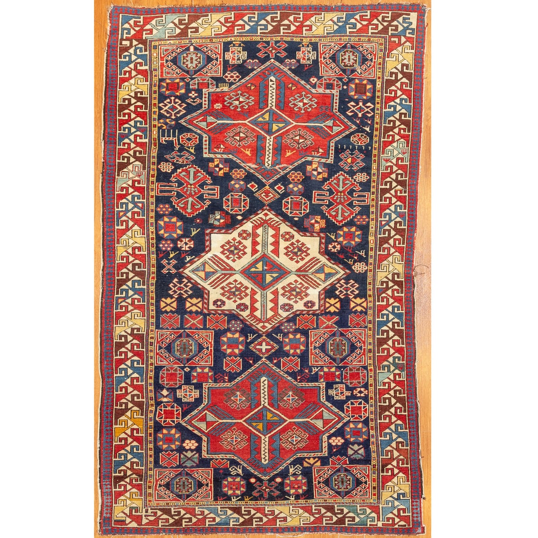 Antique Shirvan Rug, Caucasus, 3.10 x 6.11 (1 of 10)