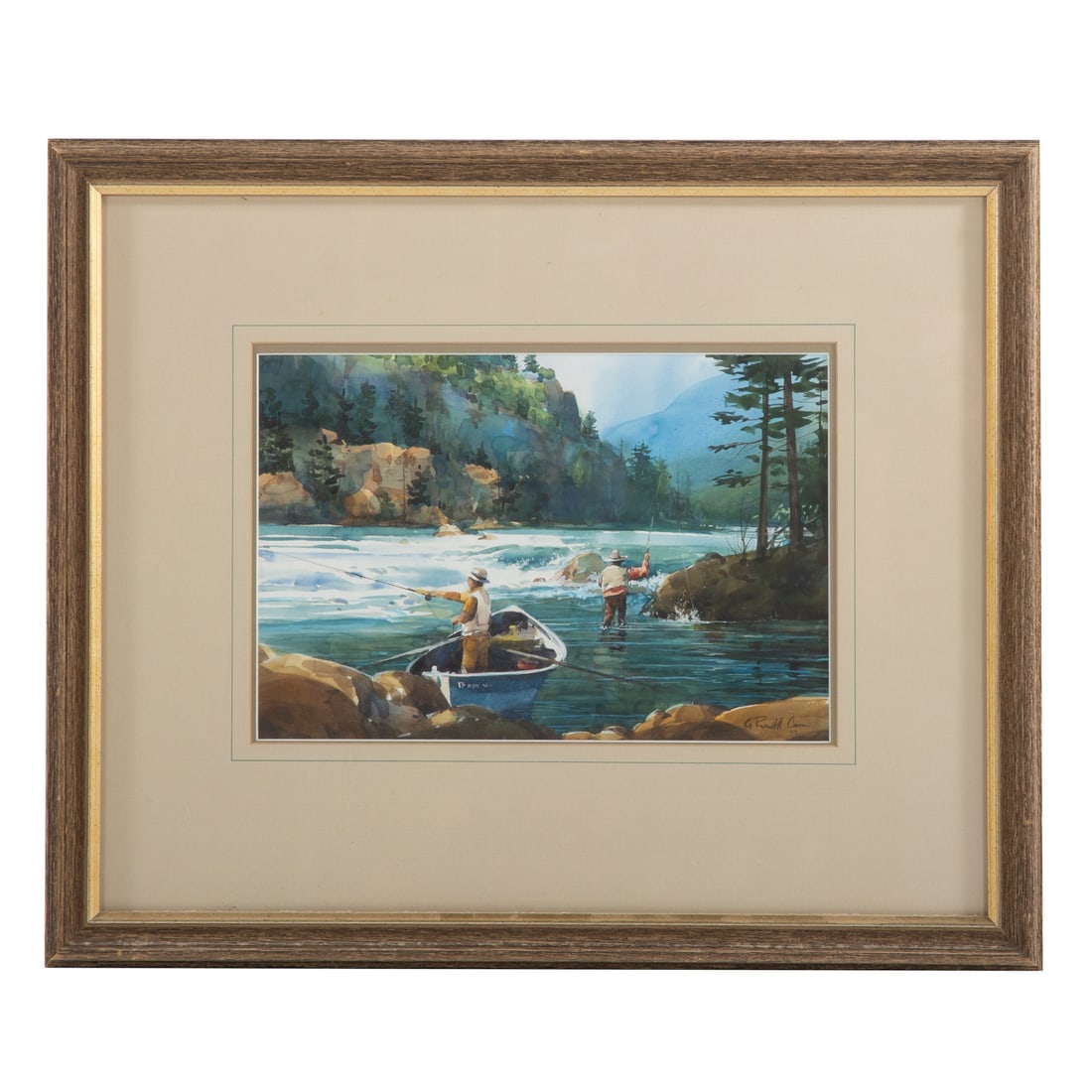 G. Russell Case. "Above Little Hole," watercolor (1 of 4)