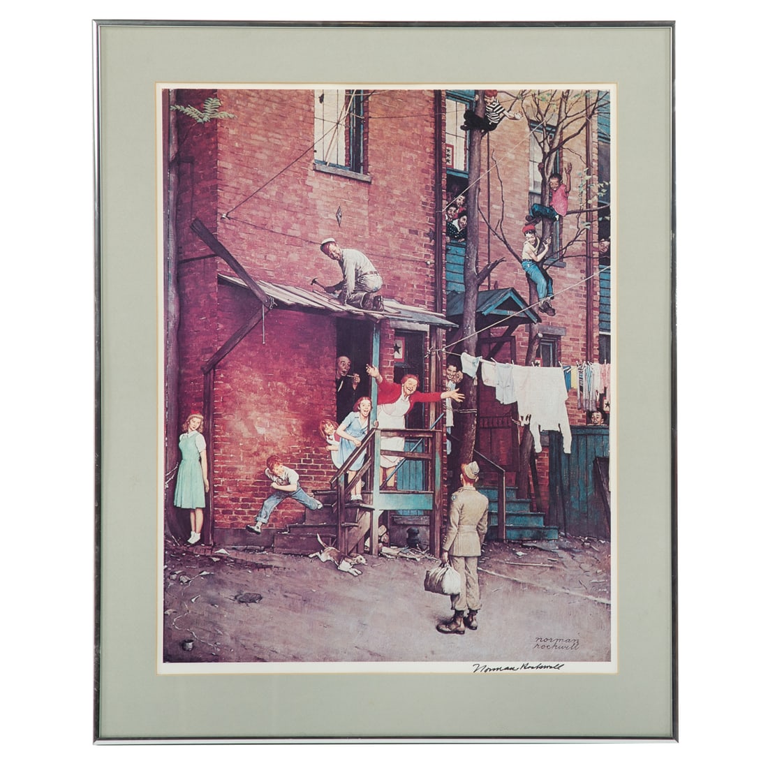 Norman Rockwell. "Homecoming," offset lithograph (1 of 4)