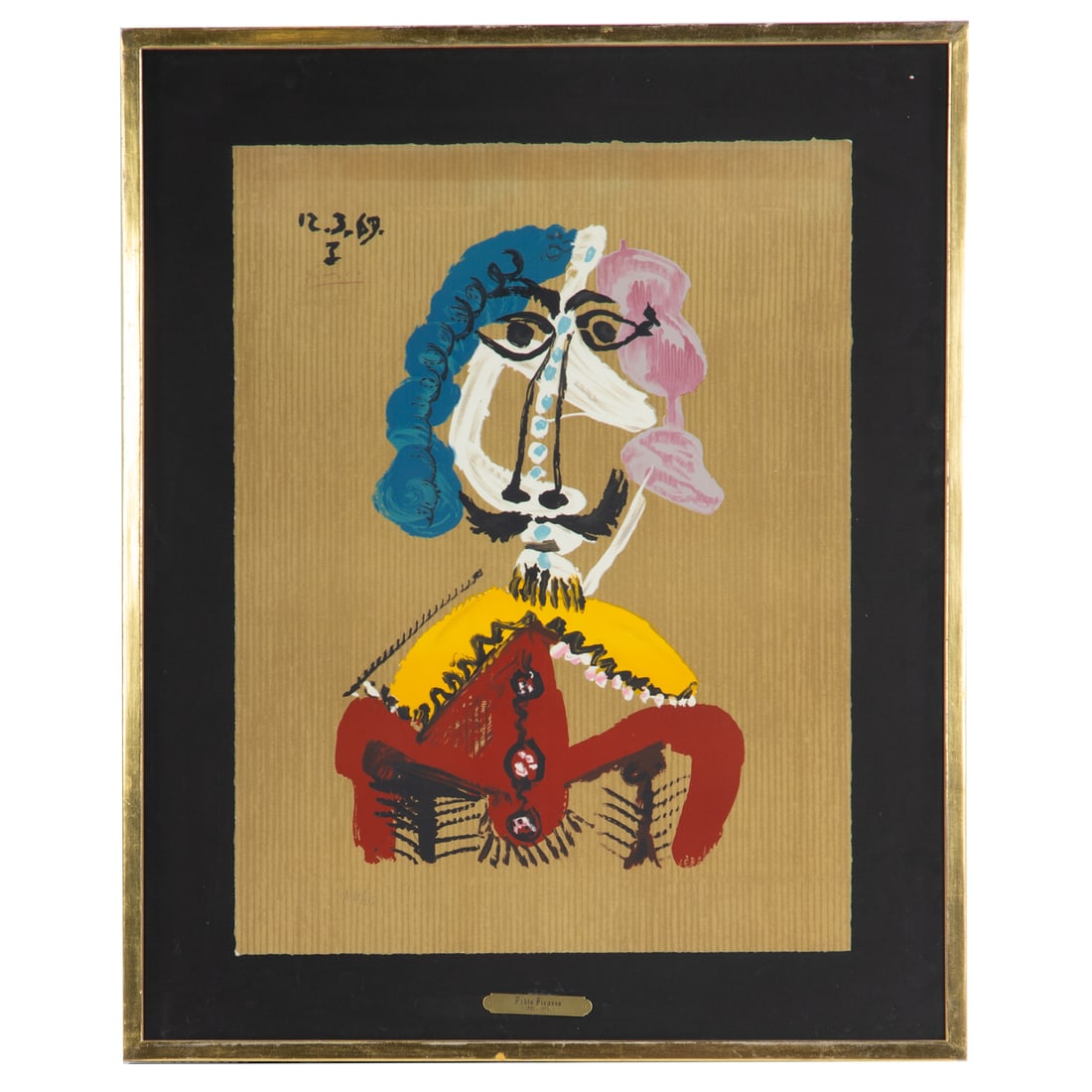 After Pablo Picasso. "Portrait Imaginaire," lithograph (1 of 5)