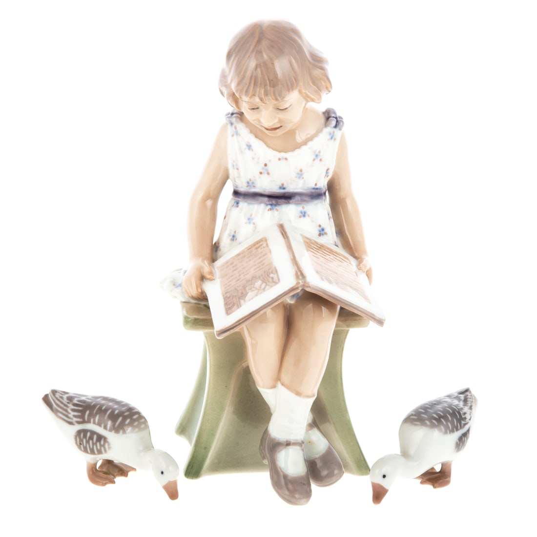 Dahl-Jensen Girl Reading & Two B&G Geese (1 of 5)
