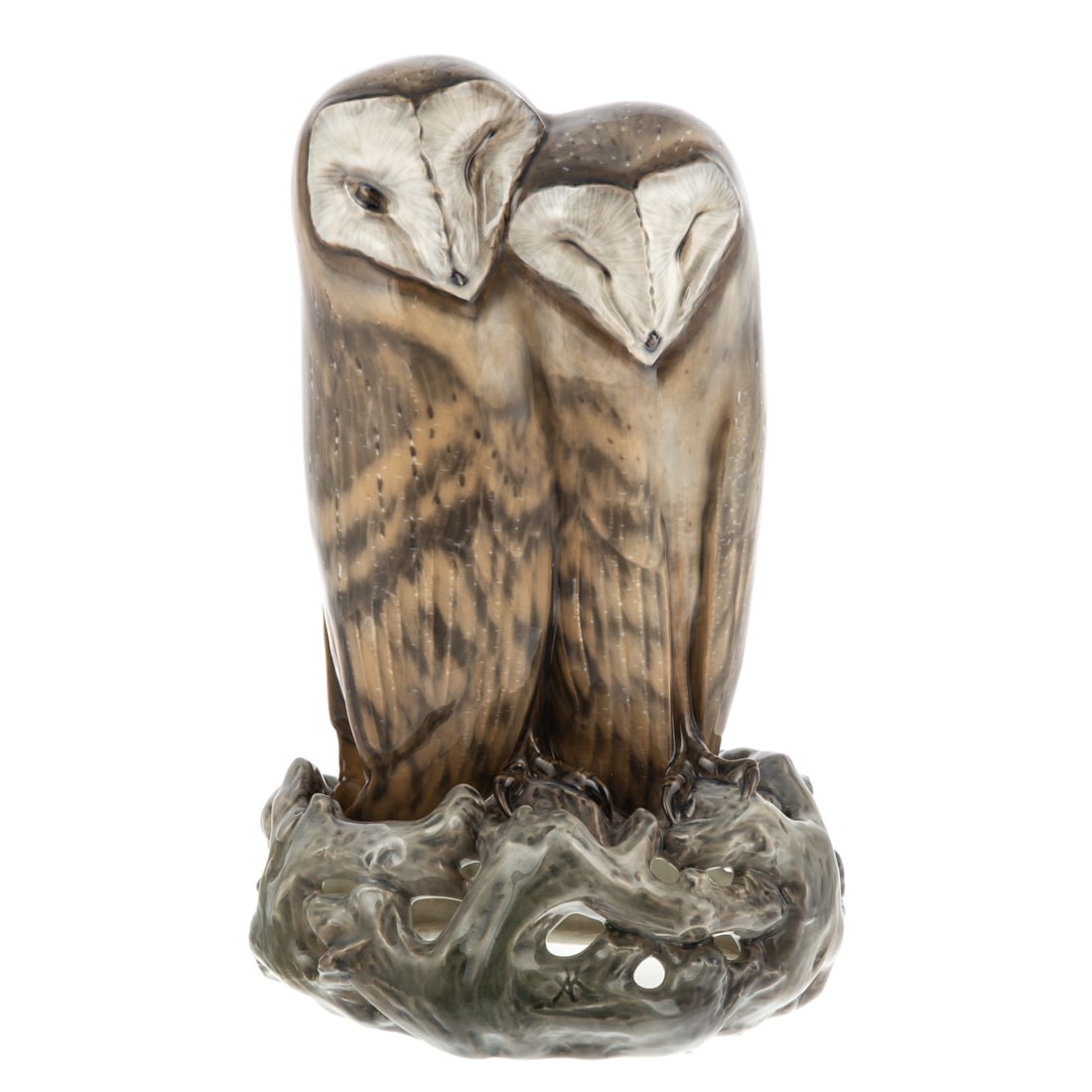 Royal Copenhagen Porcelain Pair of Barn Owls (1 of 4)