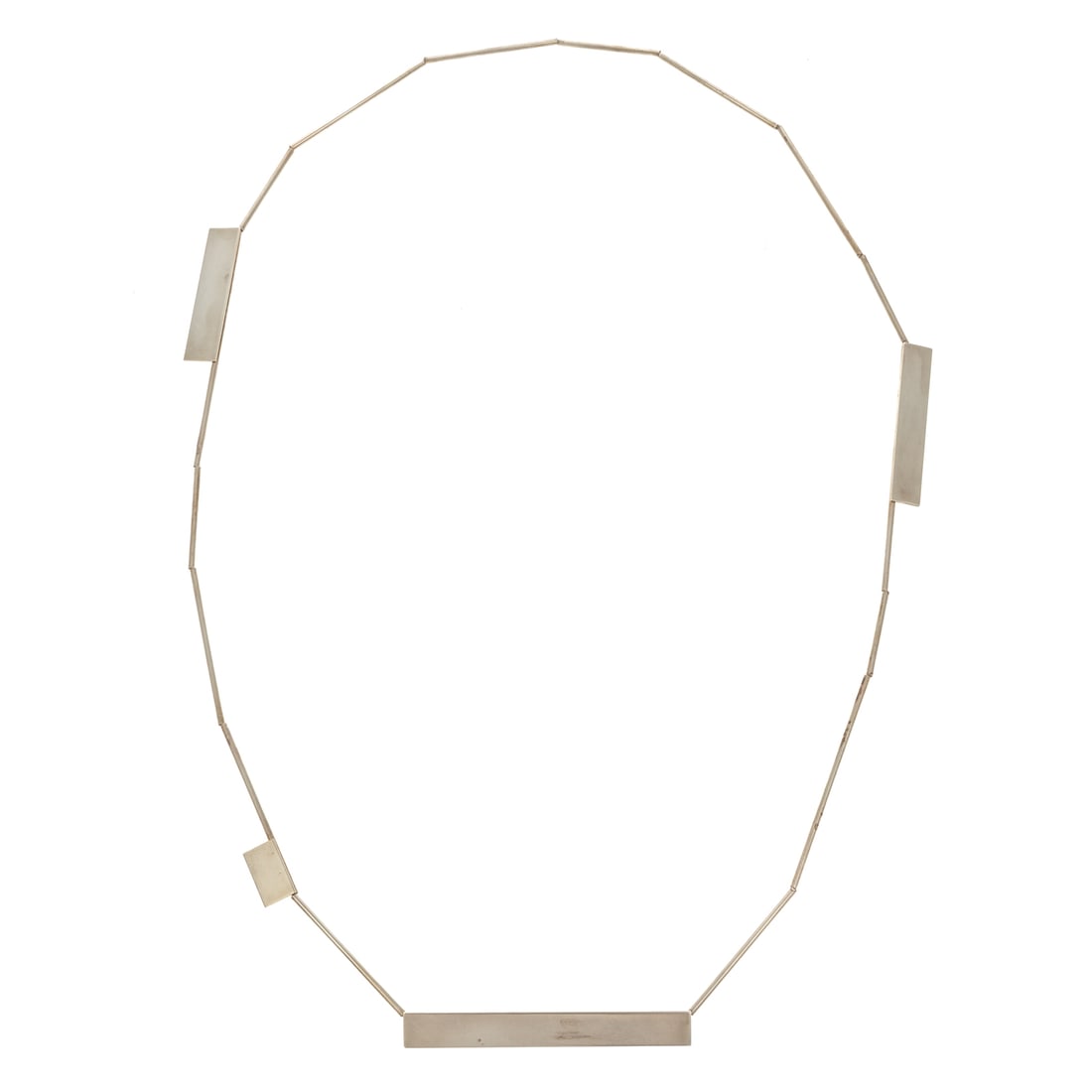 A Betty Cooke Sterling Silver Modernist Necklace (1 of 4)