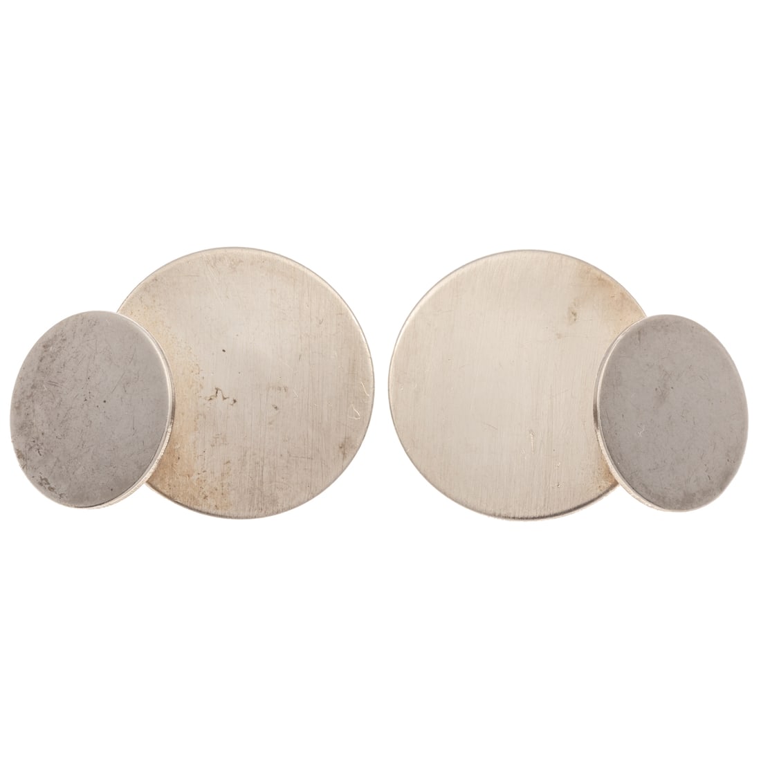 A Pair of Betty Cooke Sterling Disc Earrings (1 of 2)