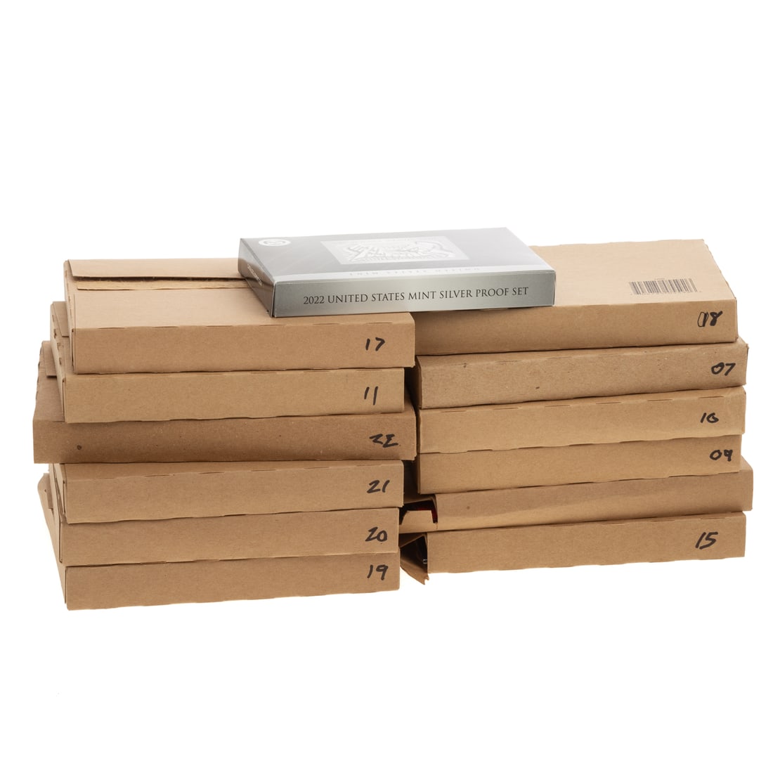 A Dozen US Mint Sets 07-22 Plus 2022 Silver Proof (1 of 6)