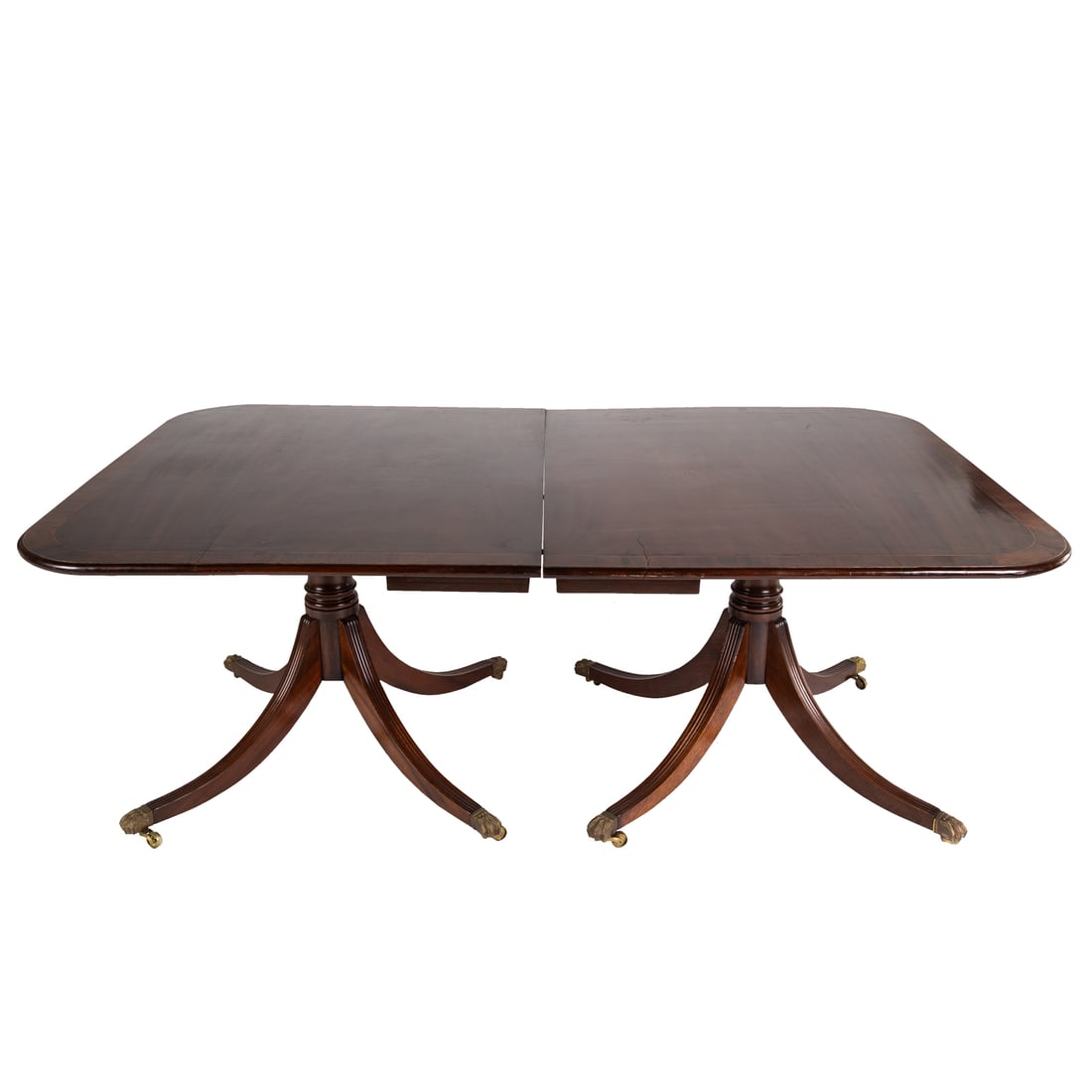 Georgian Style Pedestal Dining Table (1 of 4)