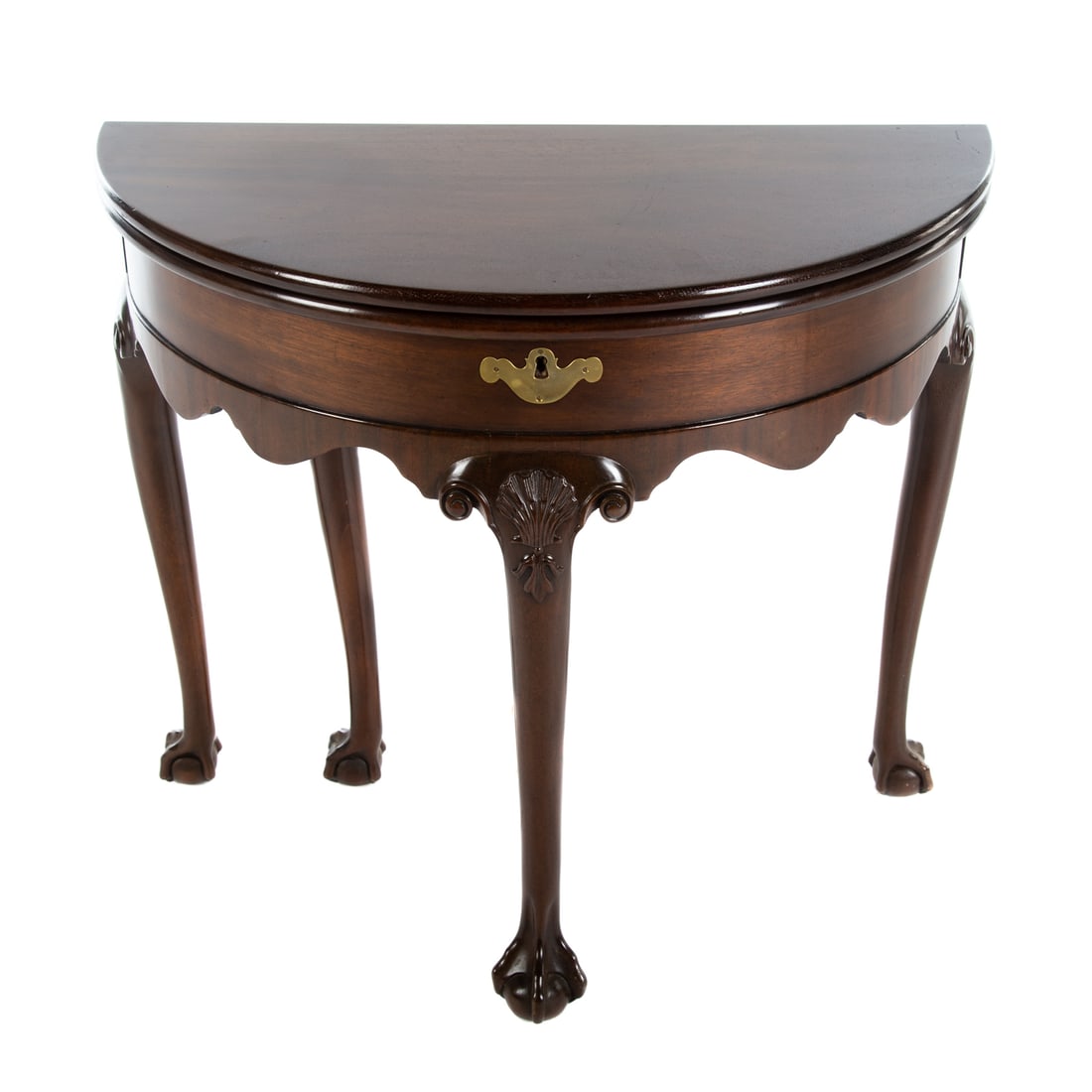 Kittinger Chippendale Style Flip-Top Table (1 of 3)
