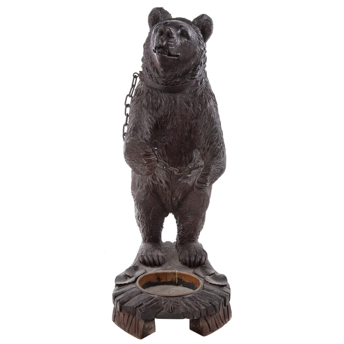 Black Forest Carved Wood Bear Umbrella Stand (1 of 4)