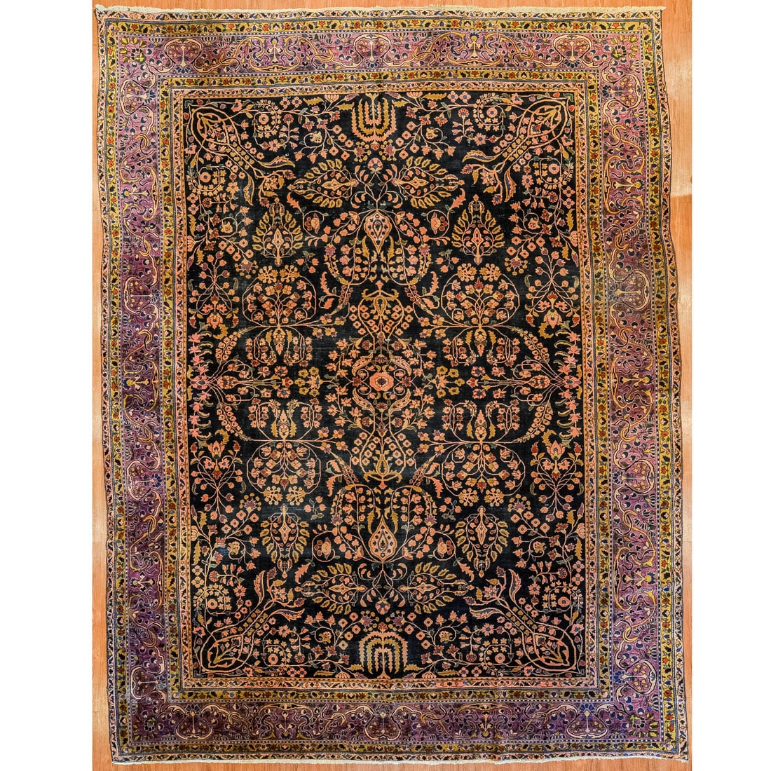 Antique Sarouk Carpet, Persia, 10.5 x 13.5 (1 of 7)