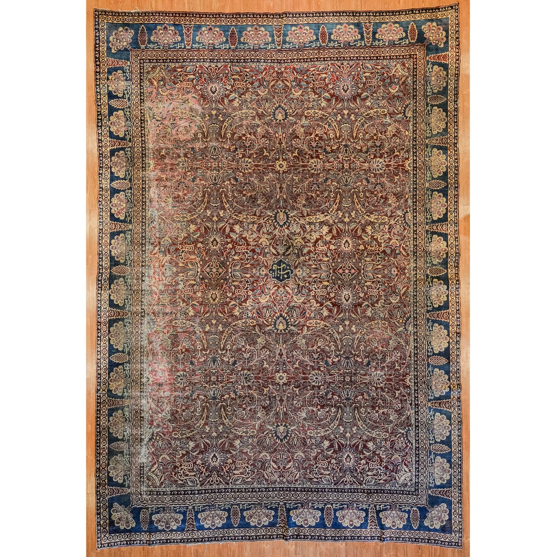 Antique Lavar Kerman Carpet, Persia, 9.8 x 14 (1 of 8)