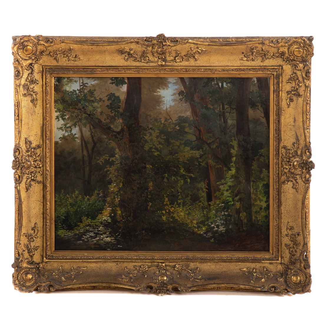 Martiuns Antonius Kuyenbrower. Forestscape, oil (1 of 3)