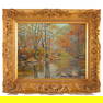William Reginald Watkins. Landscape with Pond, oil