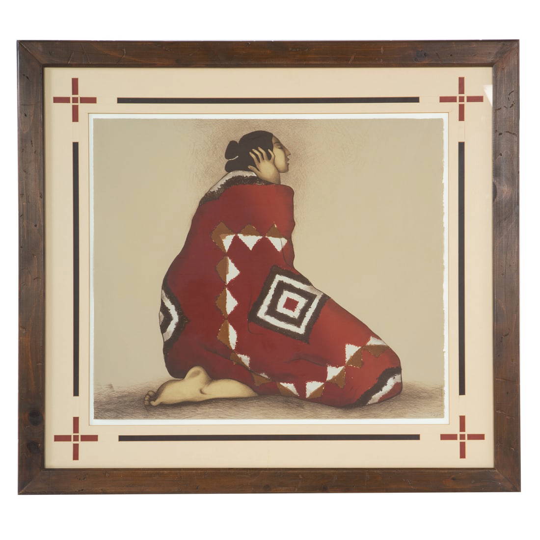 R.c. Gorman. "rio Grande," Color Lithograph Auction