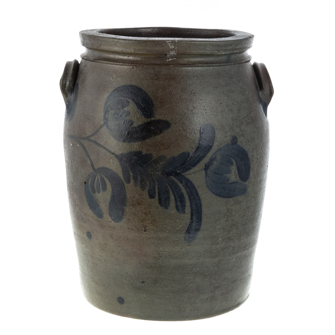 American Salt Glaze Stoneware Crock (1 of 6)