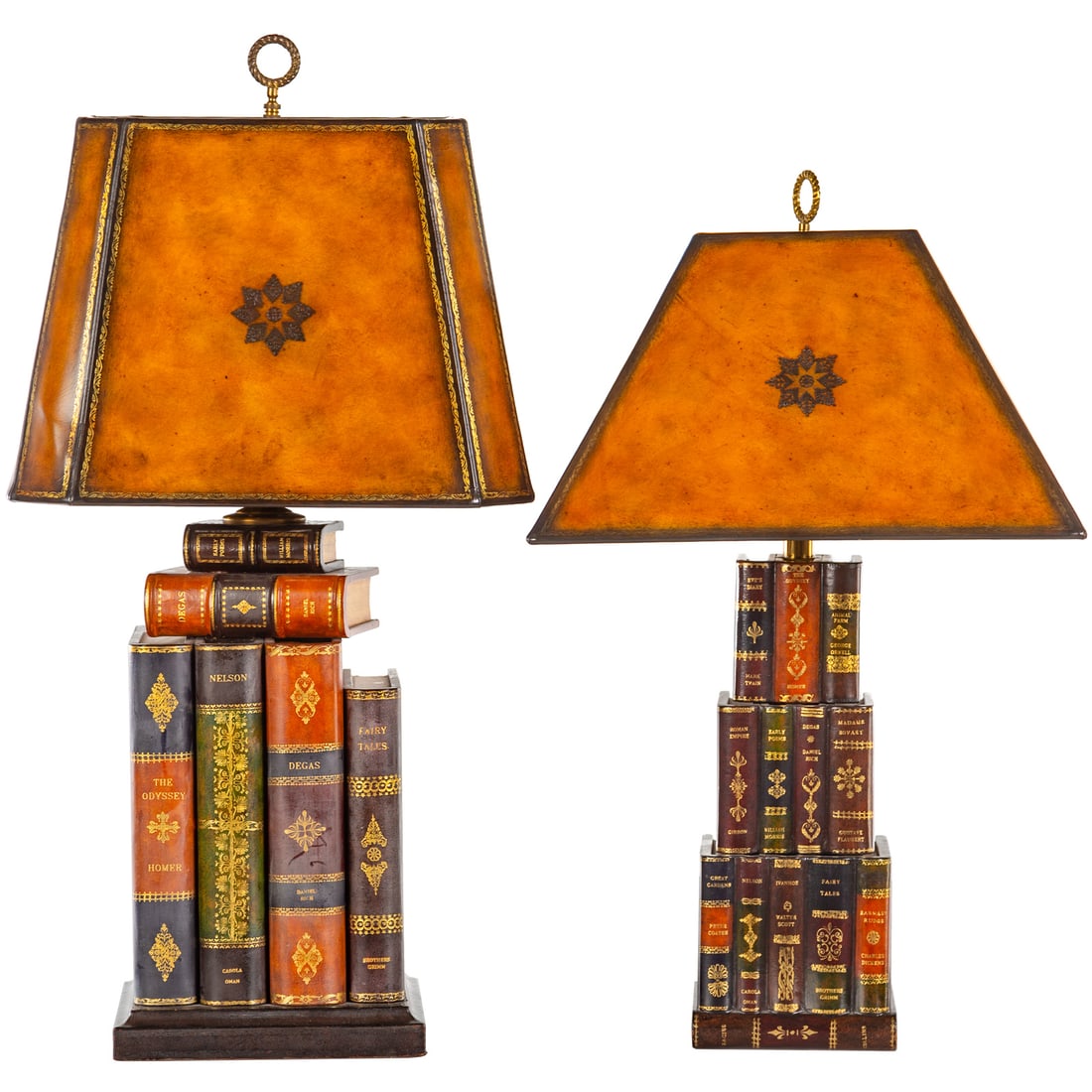 Two Maitland Smith Book Stack Lamps (1 of 8)