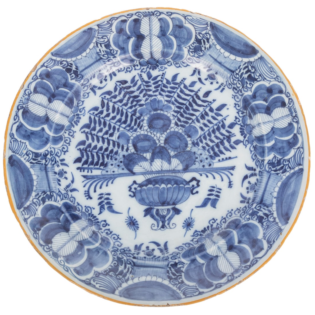 Dutch Delftware Blue & White Charger (1 of 5)