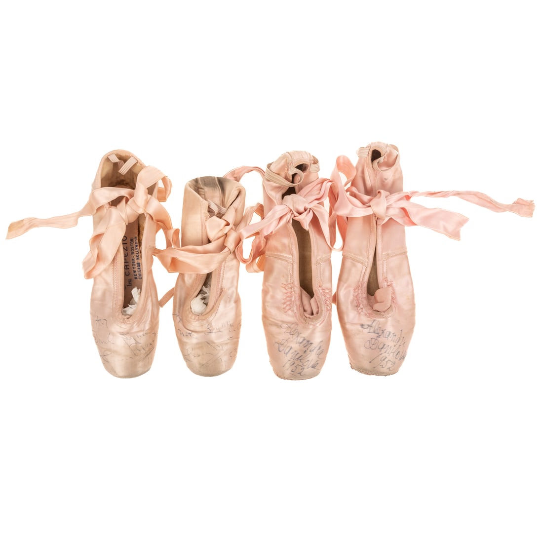 Two Signed Pairs of Ballerina Toe Shoes, 1952, 53 (1 of 5)