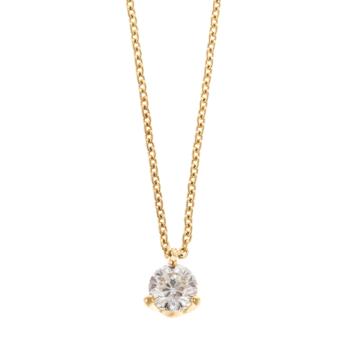 An 18K Diamond Solitaire Necklace by Roberto Coin (1 of 7)