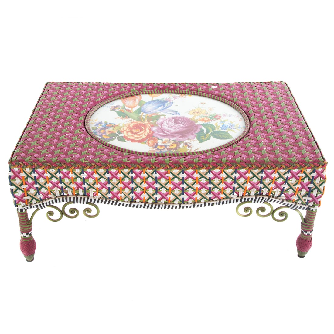 MacKenzie Childs Breezy Poppy Coffee Table (1 of 3)