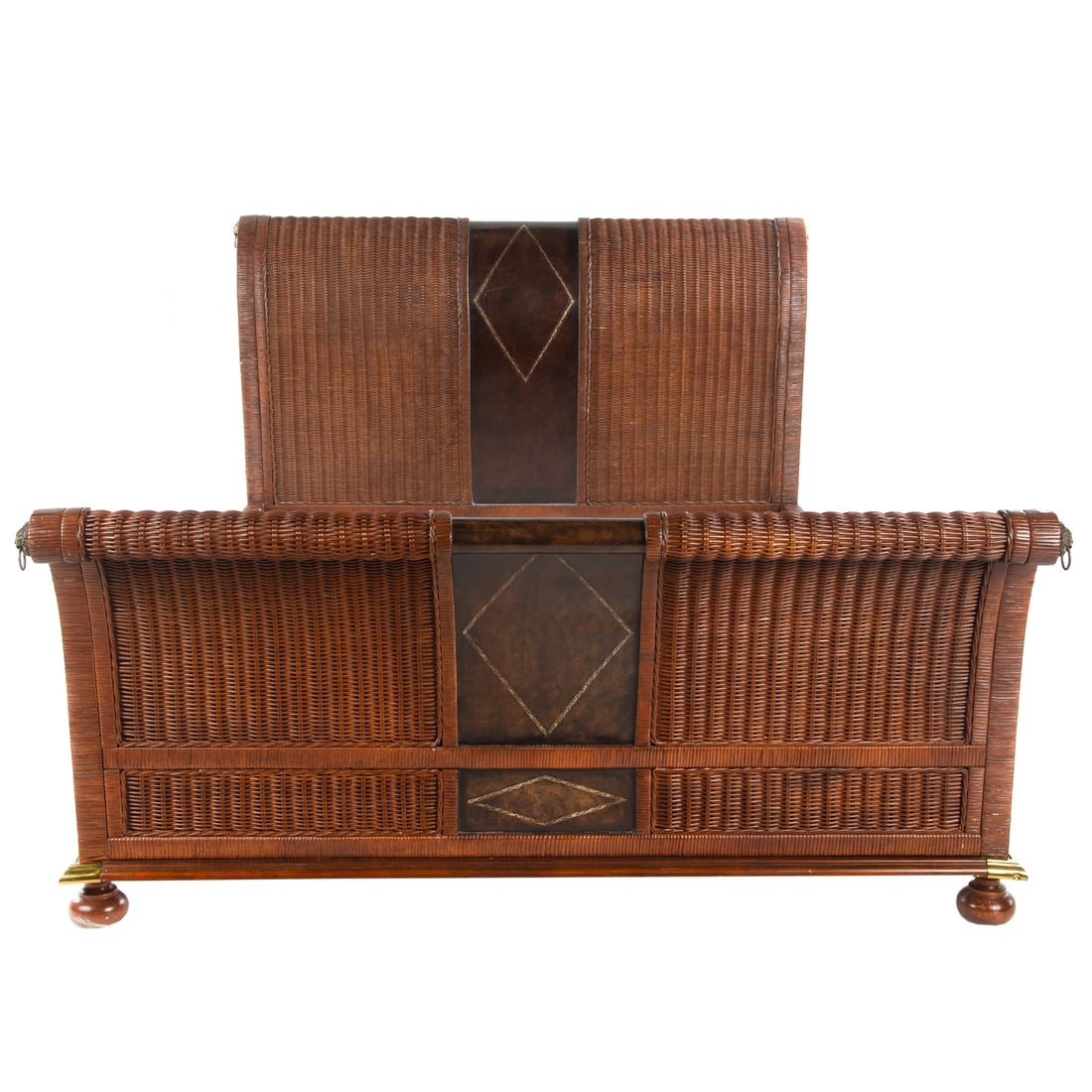 Maitland Smith Anglo Indian Style Queen Bed (1 of 4)