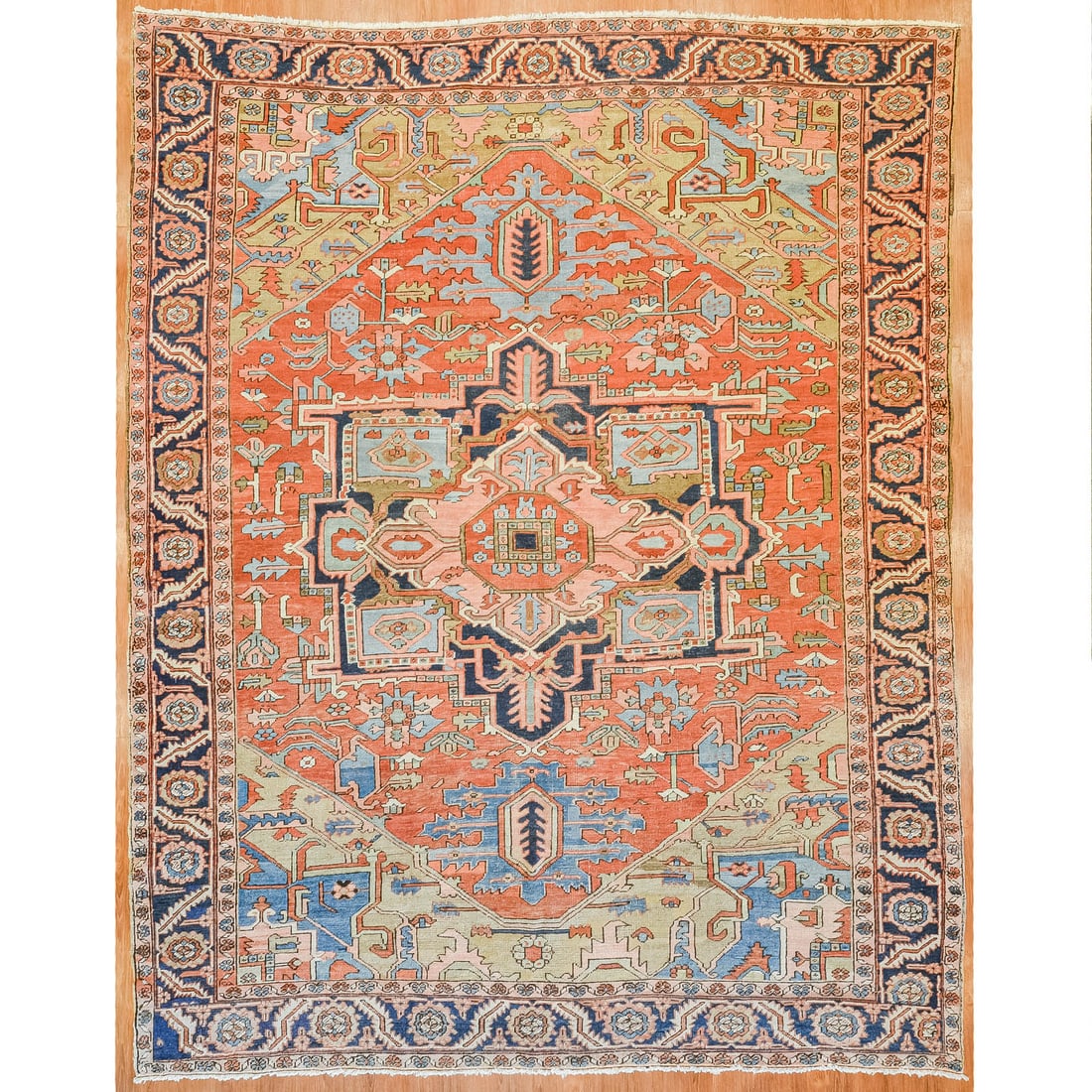 Antique Heriz Carpet, Persia, 9.5 x 12 (1 of 8)