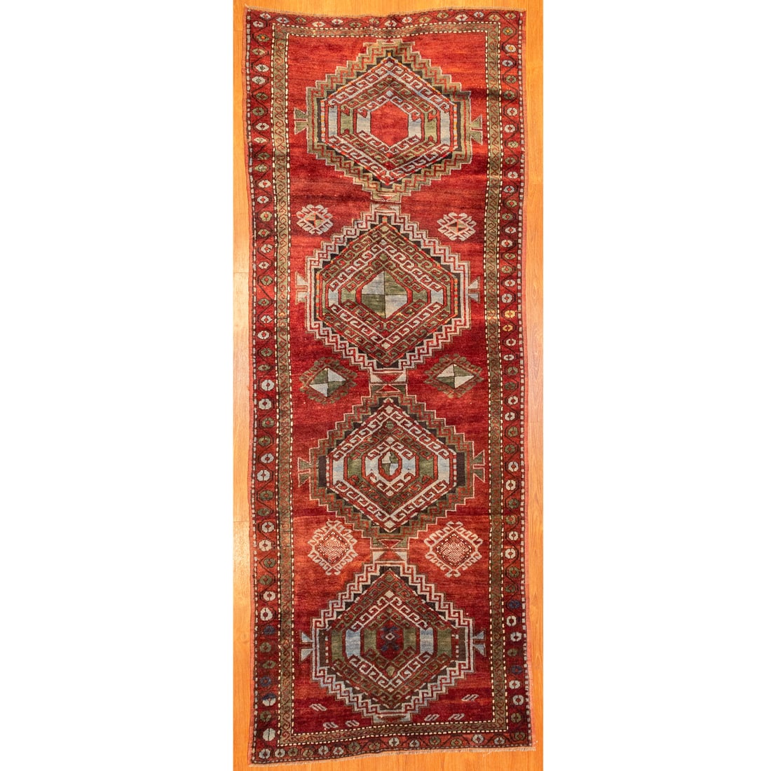 Antique Kazak Rug, Caucasus, 3.9 x 8.11 (1 of 8)