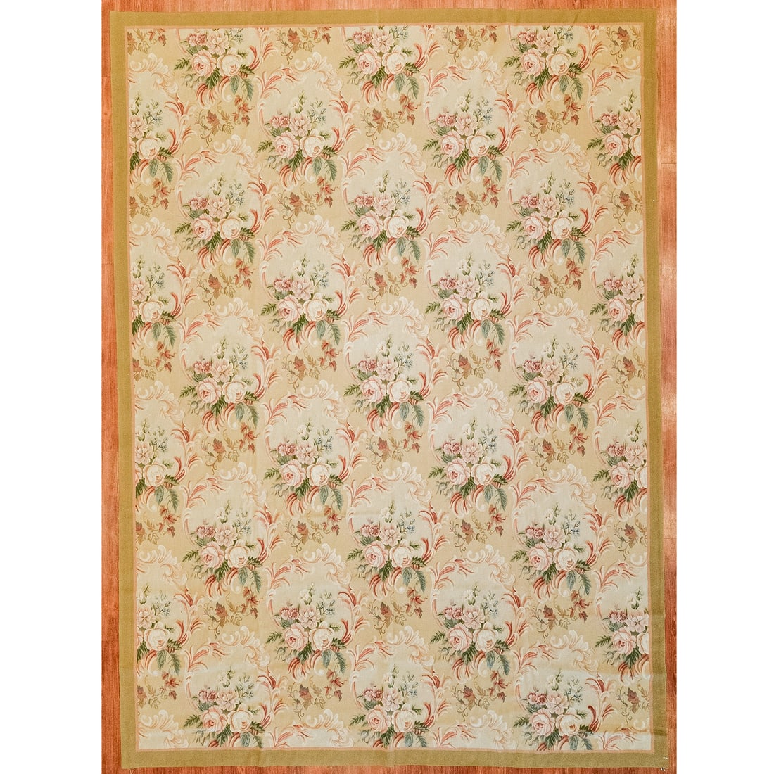 Savonnerie Rug, China, 8.8 x 12.1: Fourth quarter-20th century; hand-knotted, wool pile.