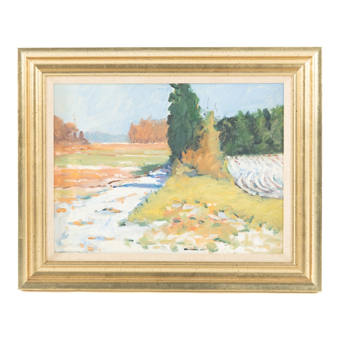 Robert Seyffert. Landscape, oil: (American, b. 1952). Oil on canvas, unsigned, sight size: 11 3/4 x 15 1/2 in., framed size: 16 1/2 x 20 1/2 inches. Provenance: Private collection, Baltimore, MD. Acquired from the artist.