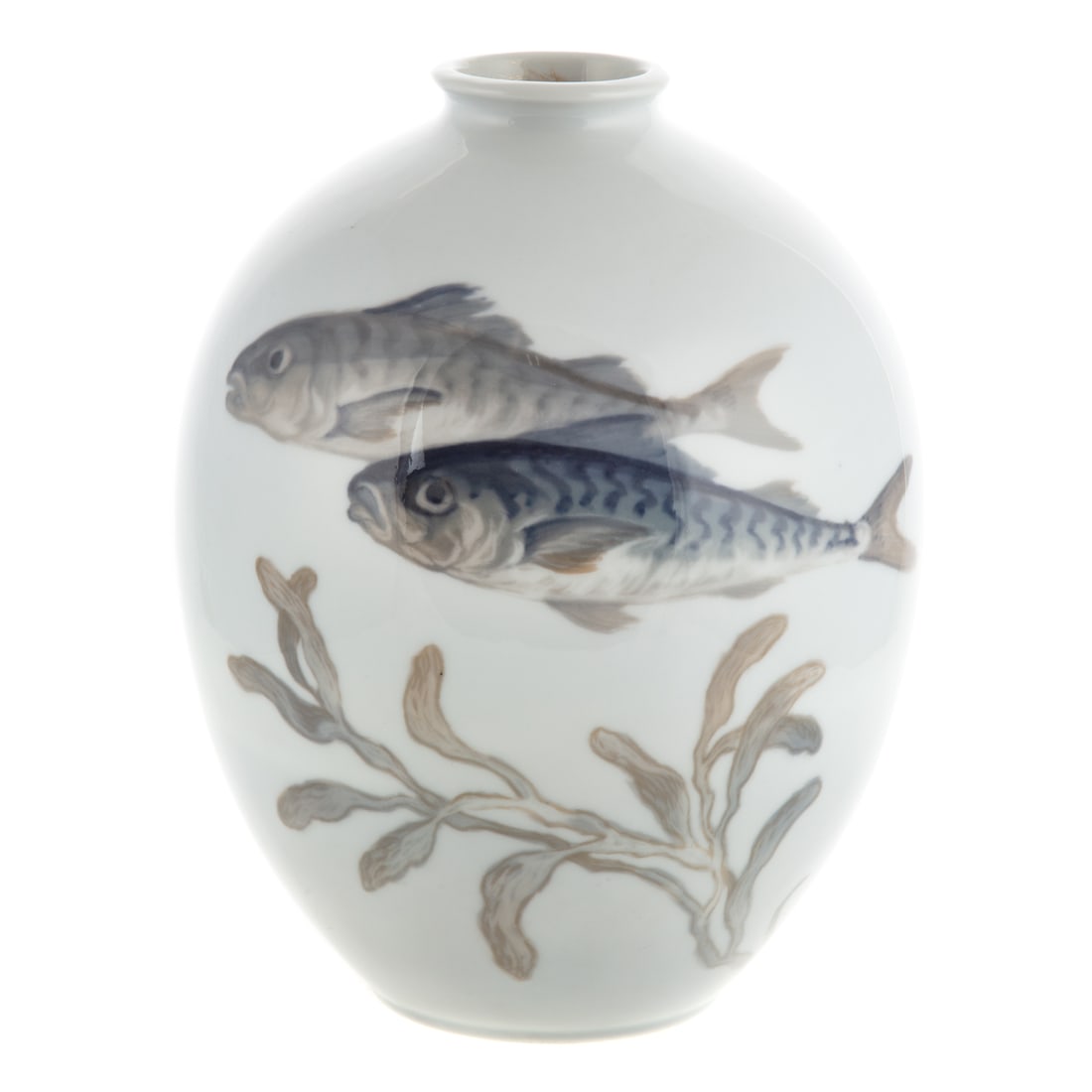 Royal Copenhagen Porcelain Fish Vase (1 of 4)