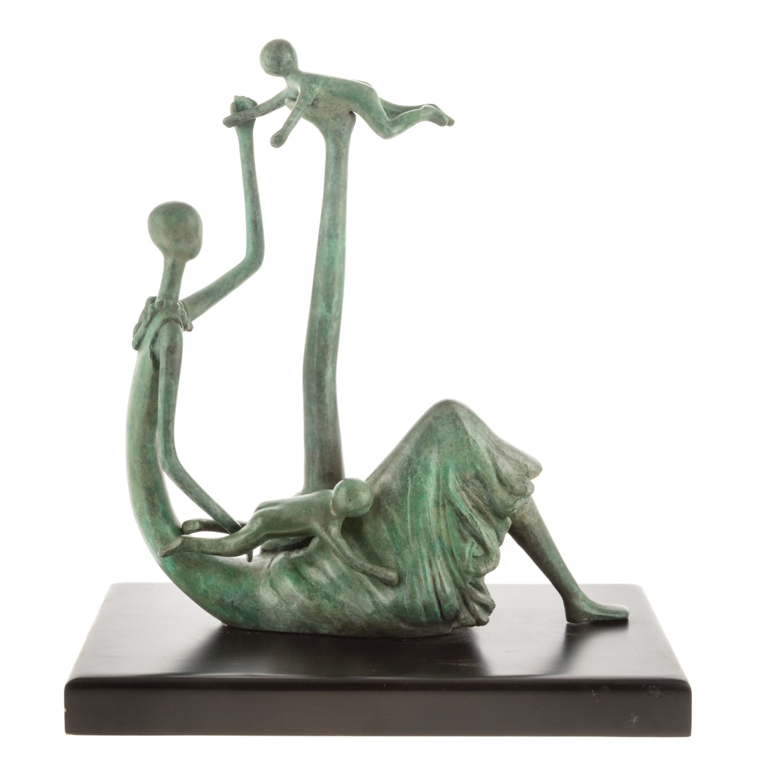 Contemporary Bronze Abstract Figural Sculpture (1 of 3)