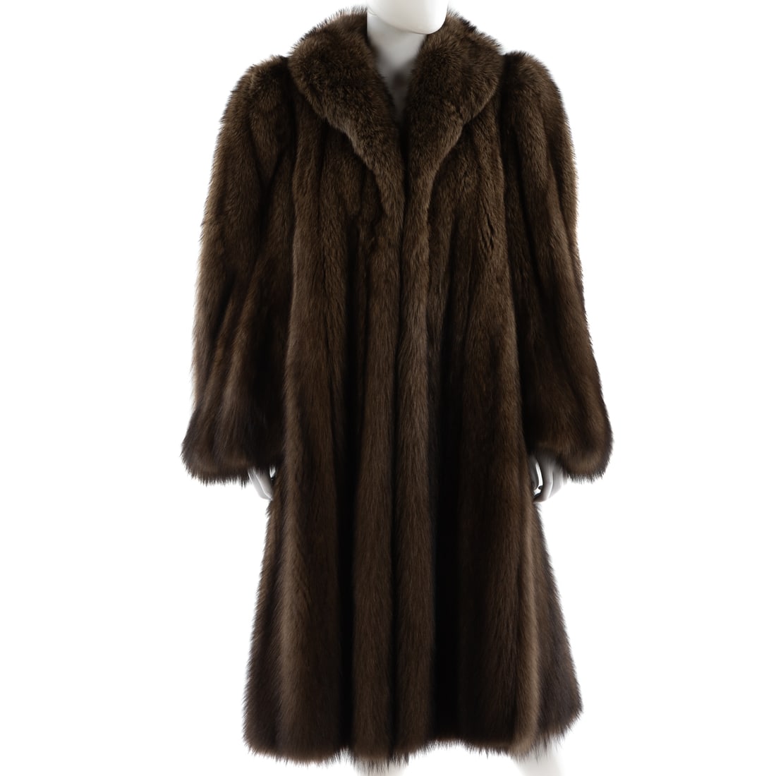 Miller Brothers Brown Fox Full-Length Coat (1 of 5)