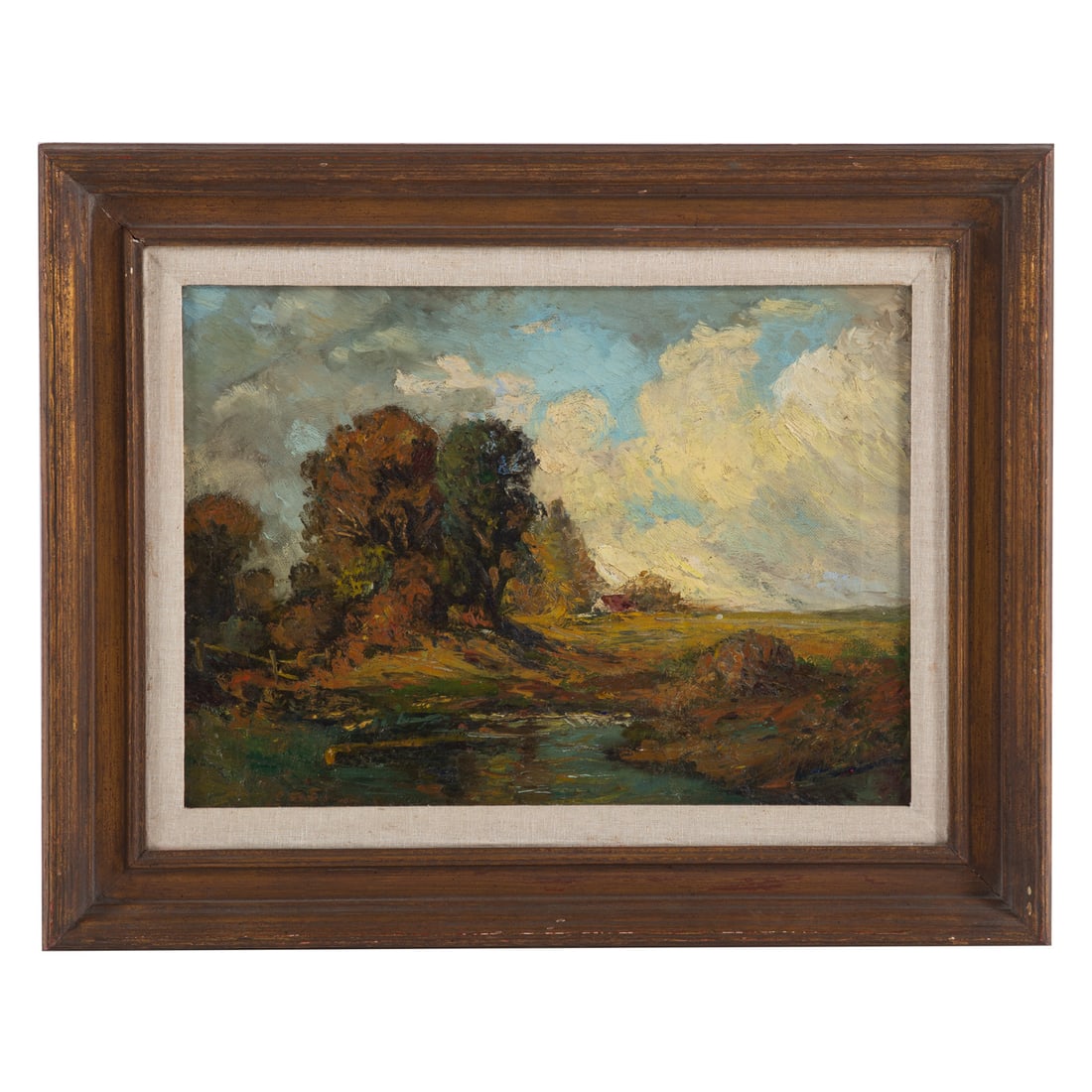 Attributed to Charles P. Gruppe. Autumn Landscape, oil (1 of 4)