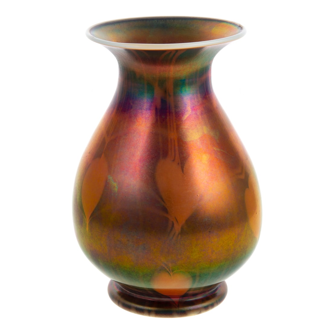 Imperial Free Hand Iridescent Glass Vase (1 of 6)