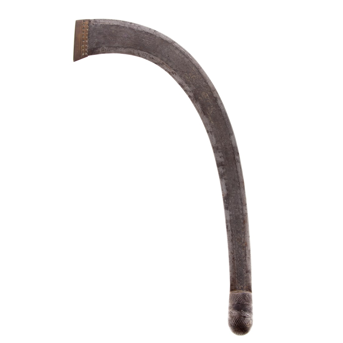 An Indian Koftgari-Decorated Curved Dagger (1 of 3)