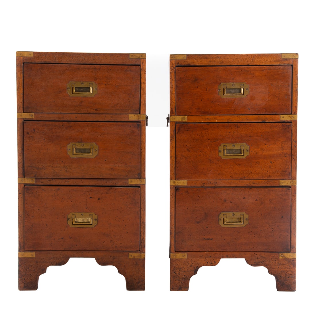 A Pair of English Oak Campaign Chests (1 of 5)