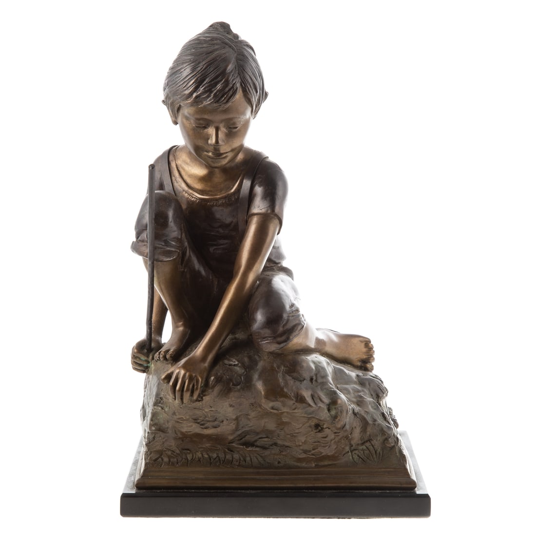 Adolf Sehring. "Idle Hours," bronze (1 of 5)