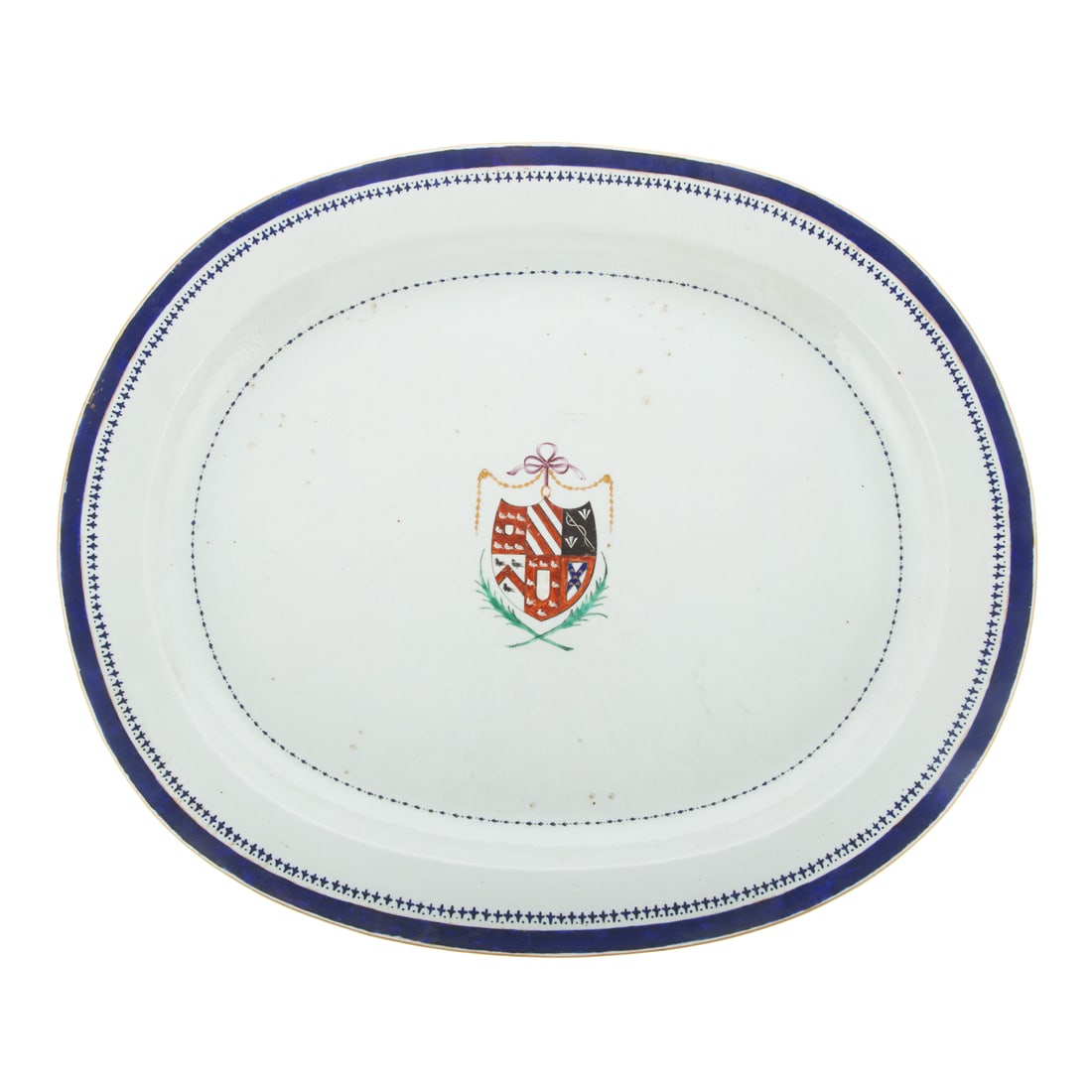 Massive Chinese Export Chadwick Armorial Platter (1 of 4)