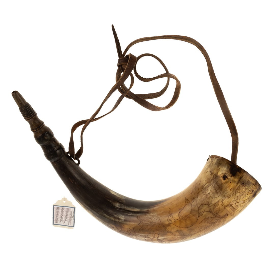 American Engraved Powder Horn Pa. Artillery, 1778 (1 of 5)