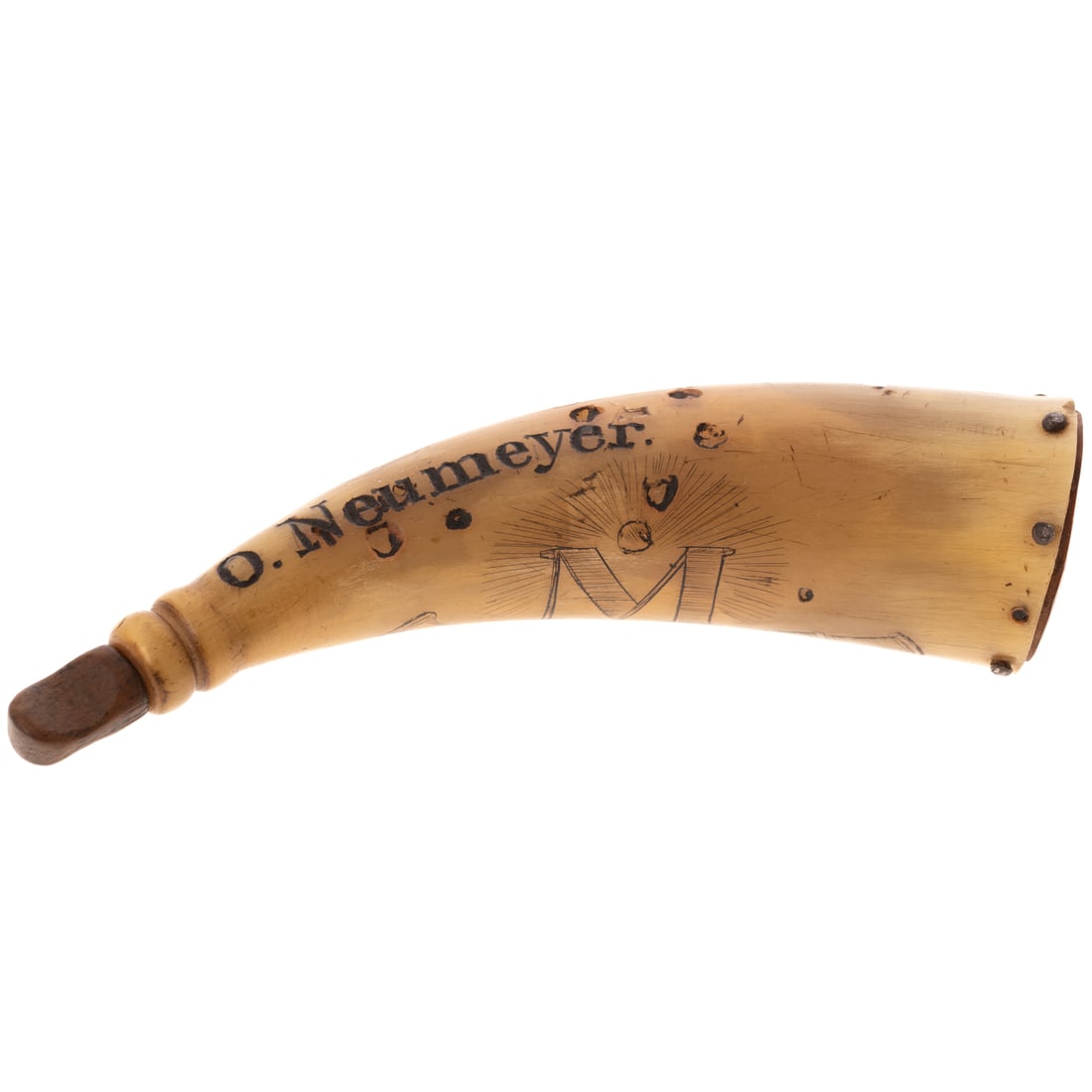 American Engraved Powder Horn, Mexican War, 1847 (1 of 4)