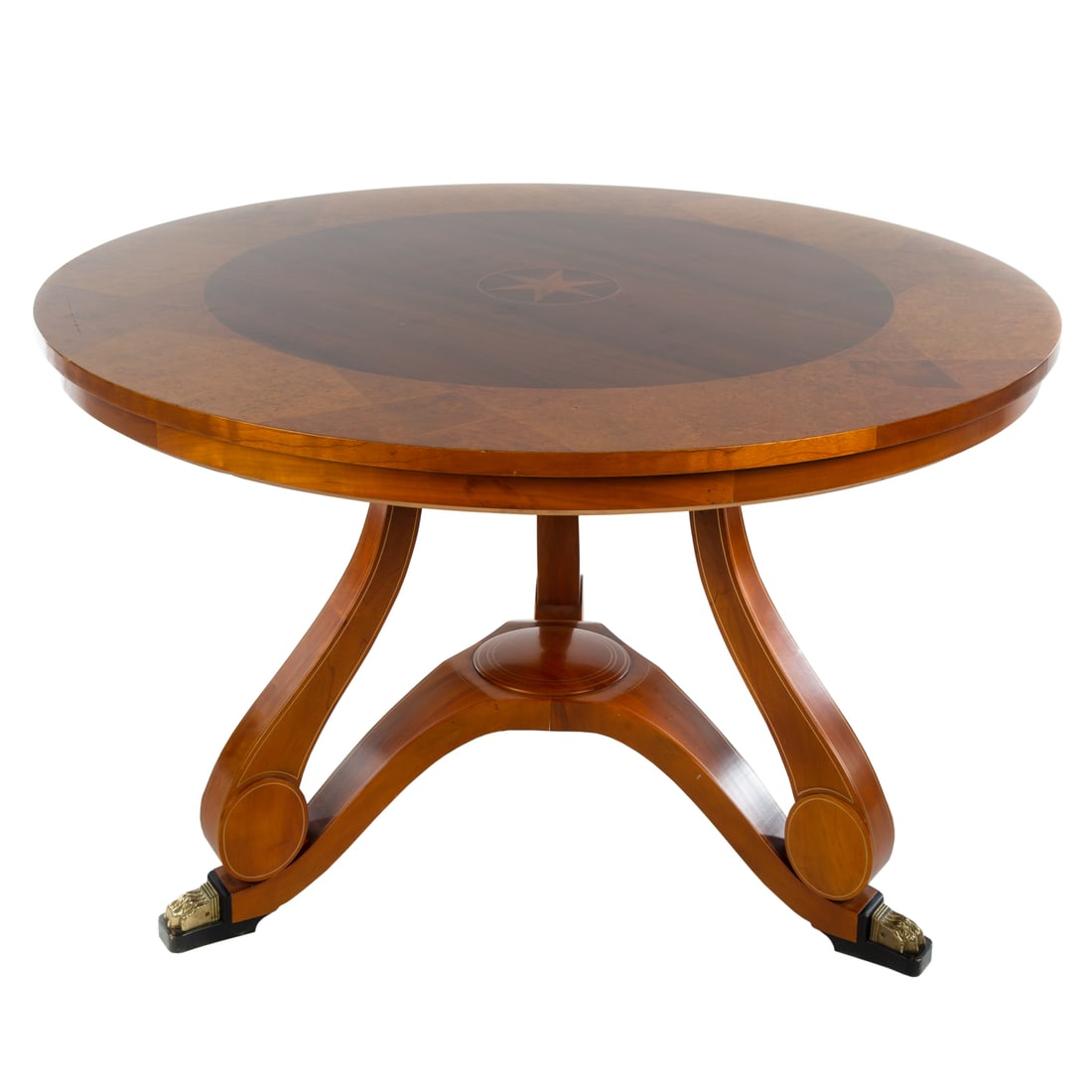 Empire Style Mahogany Inlaid Side Table (1 of 3)