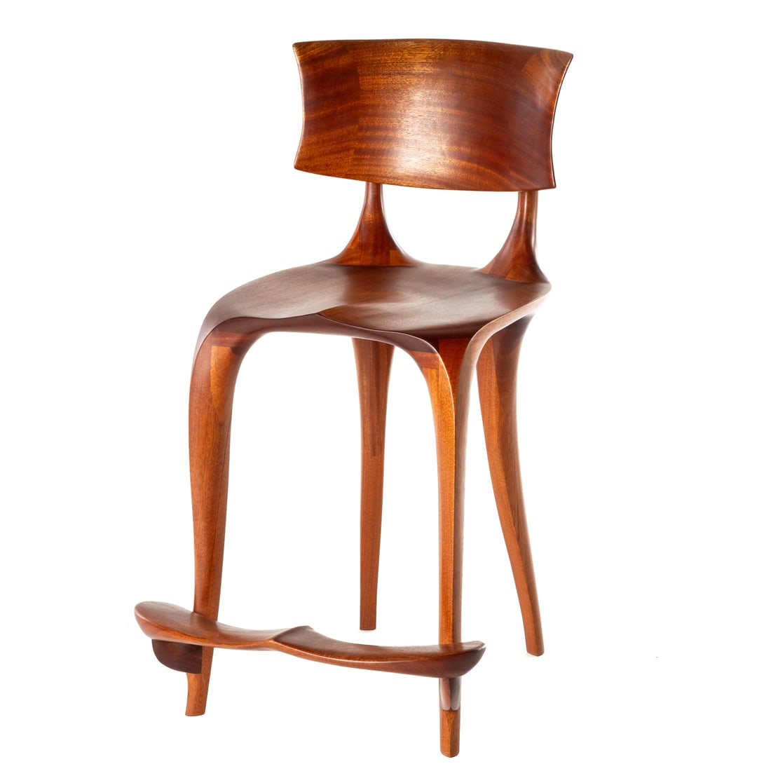 Victor DiNovi Mahogany Hand Crafted Barstool (1 of 4)