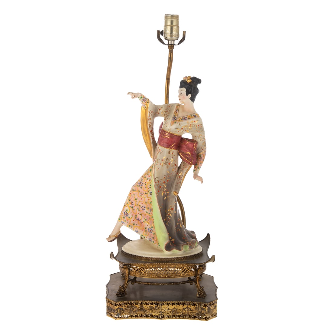 Art Deco Japanese Inspired Lamp (1 of 4)