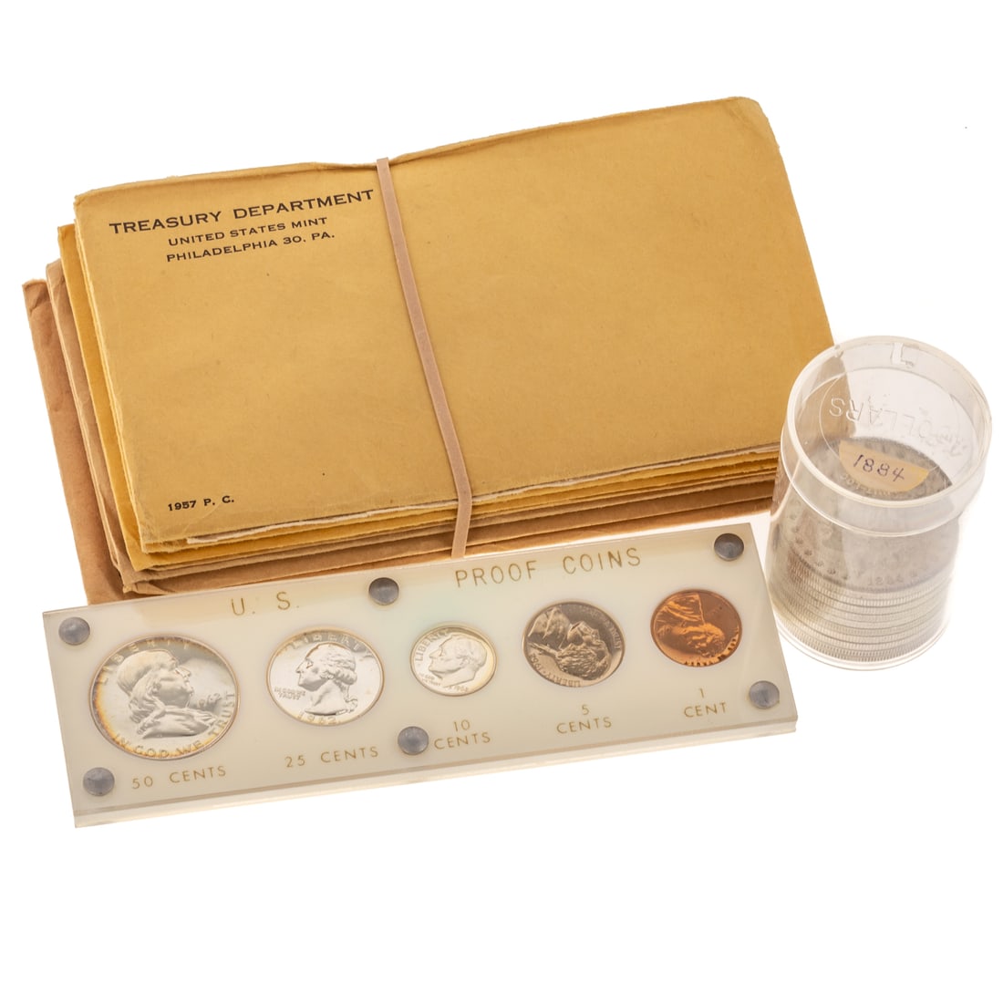 Nine US Proof Sets & 10-1884-O Morgan Dollars (1 of 5)