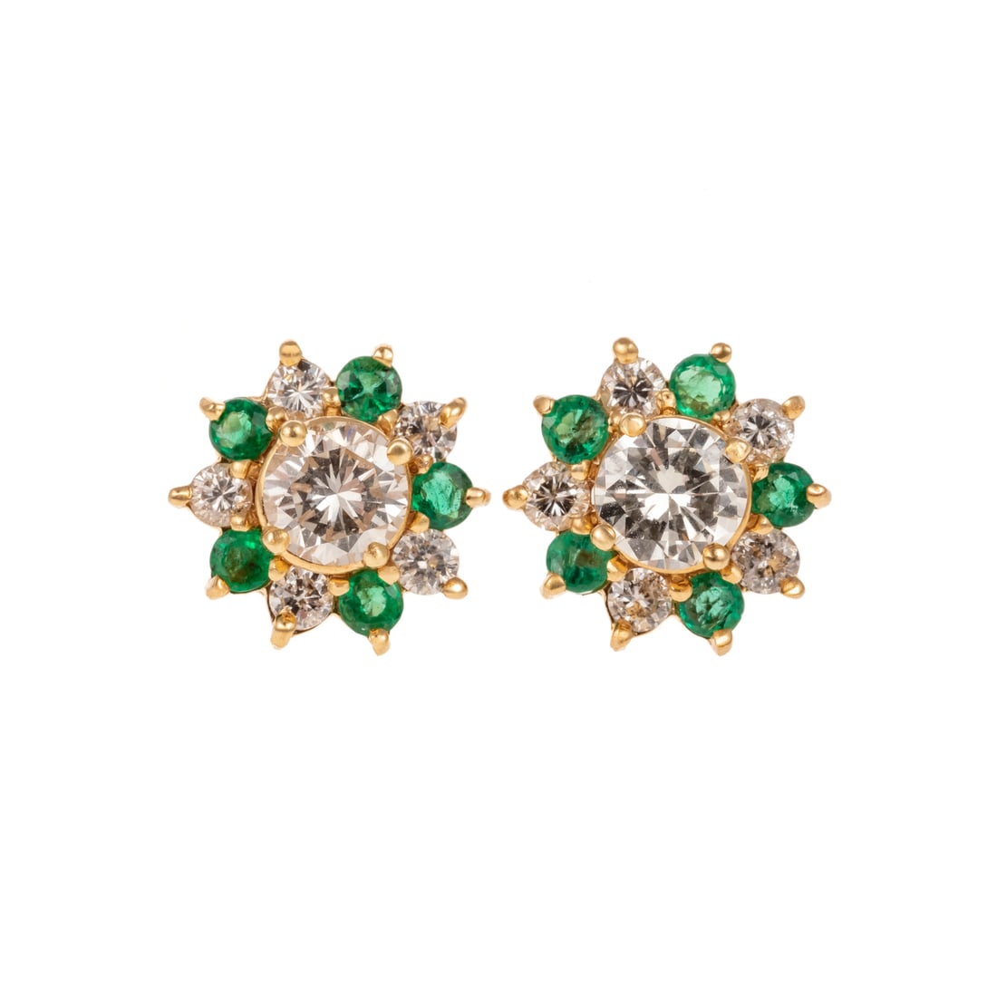 A Pair of Diamond Studs & Jackets in 14K (1 of 5)