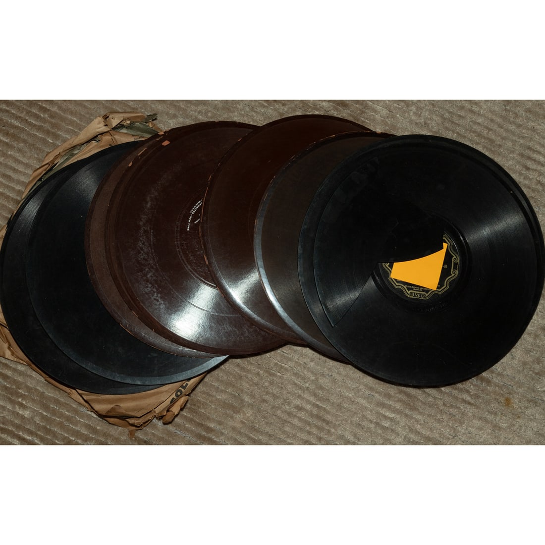 A Selection of Antique Victrola Records: A selection of records from the 1920s Provenance: From a lifelong collection of a Baltimore resident with a career in security detail for local music venues