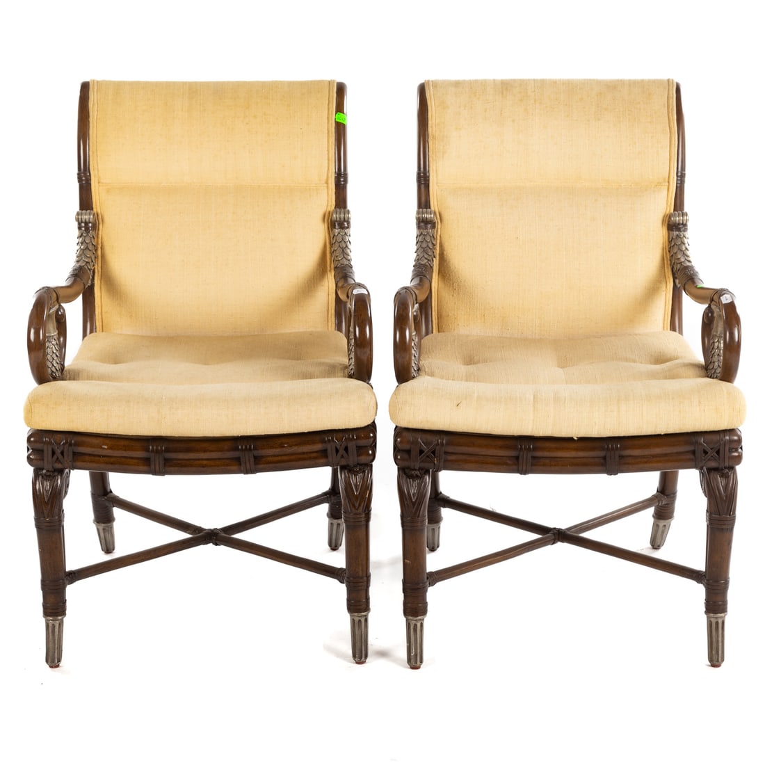 A Pair of Anglo Indian Rattan Armchairs (1 of 5)