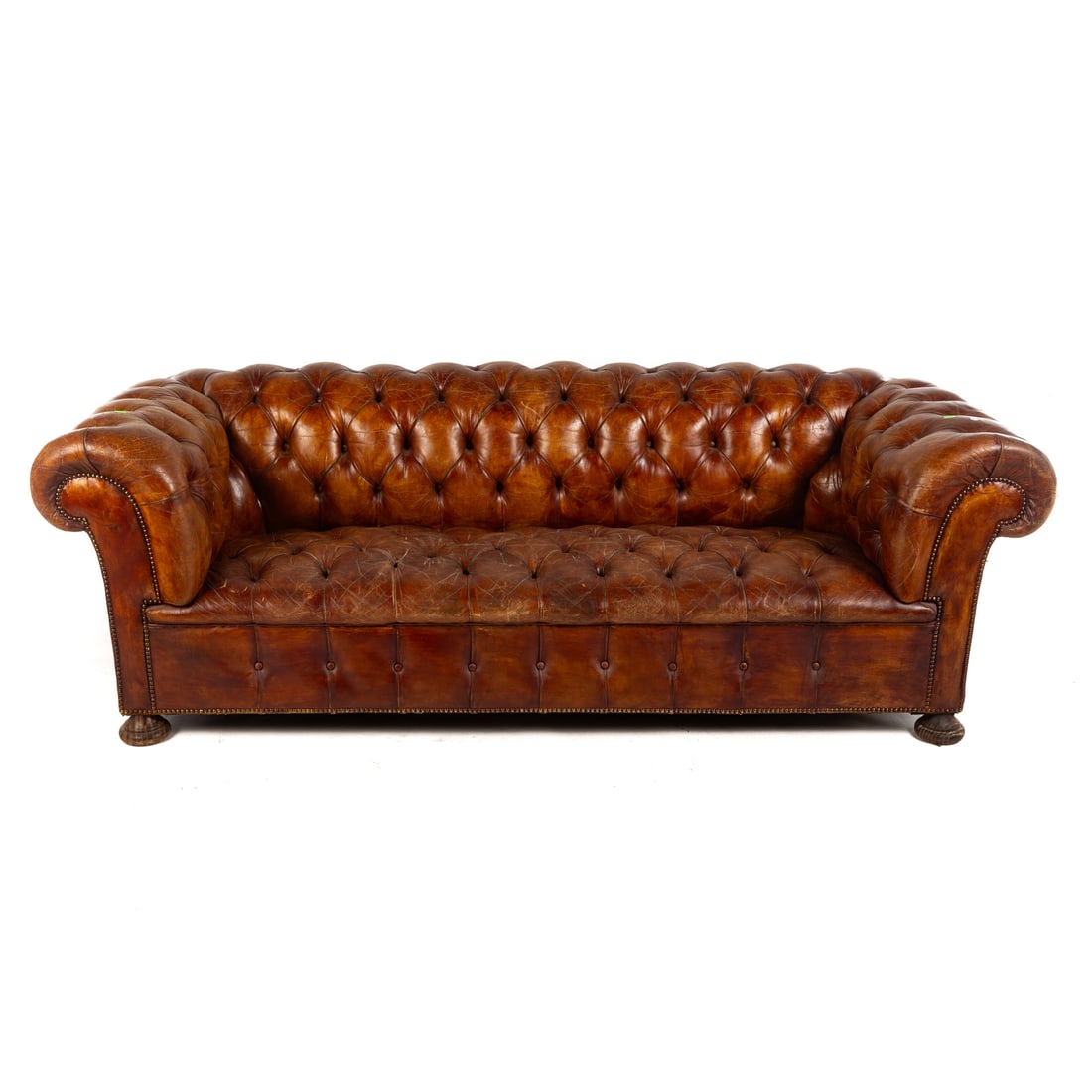 Chesterfield Leather Sofa (1 of 4)