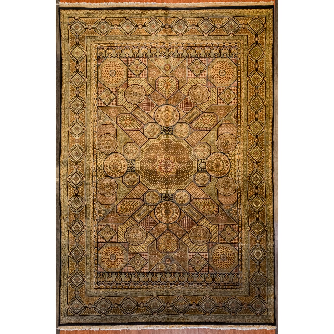Indo Agra Carpet, India, 12 x 17.9 (1 of 4)