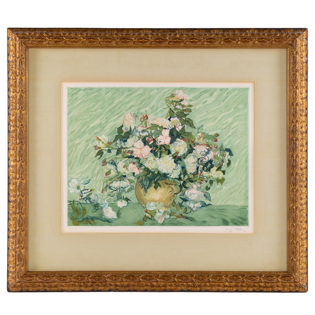 Jacques Villon. "Les Roses after Van Gogh," aquatint (1 of 7)